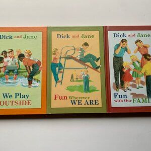 Vintage-Style Dick and Jane Book Set | Grosset & Dunlap Reissues | 3 Hardcover